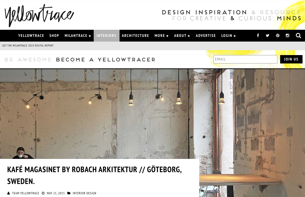 yellowtrace article kafe magasinet