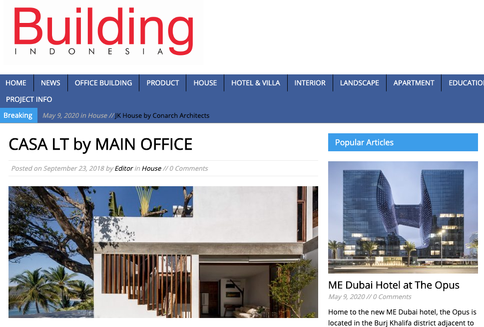building indonesia article about casa lt