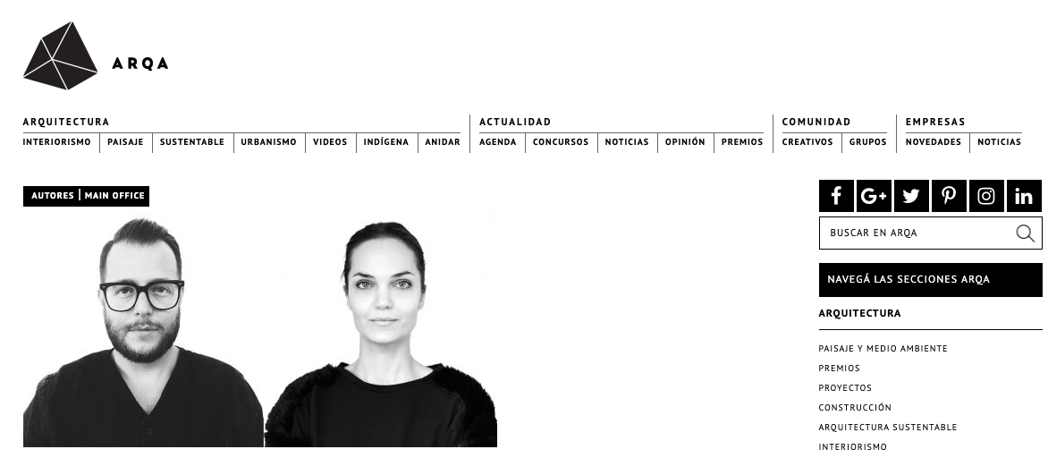 Arqa news about Main Office, Dante Borgo and Isabella Eriksson